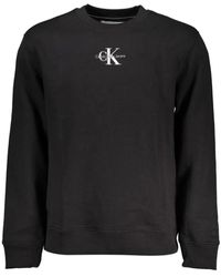 Calvin Klein - Elegant Sweatshirt Met Lange Mouwen Zwart - Lyst