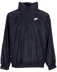 Nike - Pull-On Windjack Windrunner Anorak Zwart/Wit - Lyst