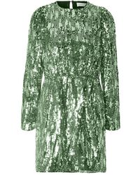 SELECTED - Kleedjes ,Groen ,Pailletten Ari-Colyn Ls Short Pailletten Jurk - Lyst
