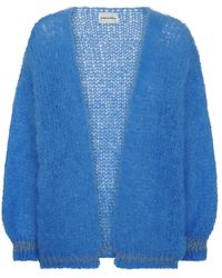 American Dreams - Truien & Vesten ,Blauw ,Wol Olivia Mohair Vest - Lyst