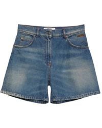MSGM - Denim Shorts - Lyst