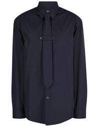 Dries Van Noten - Overhemden ,Blauw ,Katoen Cilian Shirt - Lyst