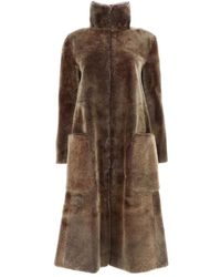 Giorgio Armani - Jackets > faux fur & shearling jackets - Lyst