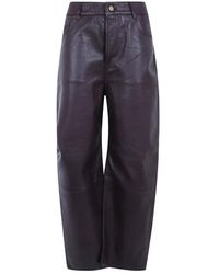 Lois - Broeken ,Bruin ,Leer Dali Leather - Lyst
