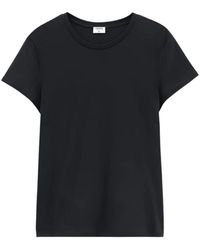 Filippa K - Tops ,Zwart ,Katoen Soft Cotton Tee - Lyst