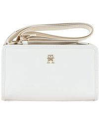Tommy Hilfiger - Borsa a tracolla in ecopelle con placca logo - Lyst