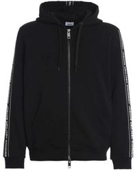 Burberry - Zip-Up Hoodie With Maxi Equestrian Knight Print On The Back - Lyst