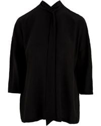 Aspesi - Overhemden ,Zwart ,Damesblouse - Lyst