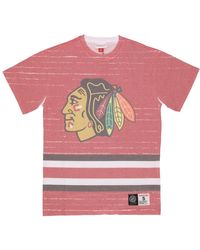 Mitchell & Ness - Tops ,Veelkleurig ,Katoen Chicago Blackhawks Nhl T-Shirt - Lyst