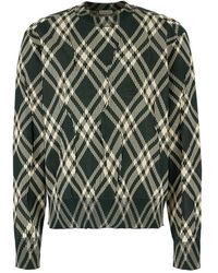 Burberry - Truien & Vesten ,Veelkleurig ,Trui Met Ronde Hals - Lyst