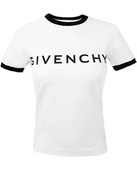 Givenchy - T-shirt weiss/schwarz - Lyst