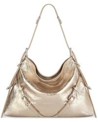 Givenchy - Bolso De Hombro De Cuero Metalizado, Mujer, Talla - Lyst