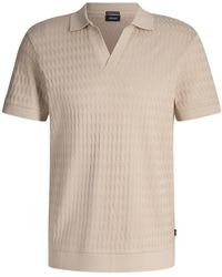 Joop! - Tops ,Katoen Polo Shirt Met Decoratieve Textuur - Lyst