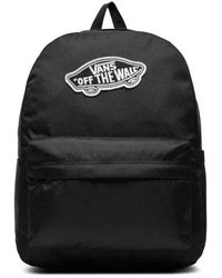 Vans - Tassen ,Zwart ,Klassieke Zwarte Rugzak Met Logo - Lyst
