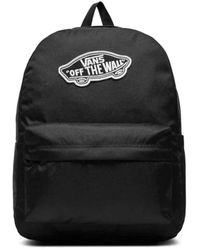 Vans - Klassischer schwarzer rucksack mit logo - Lyst