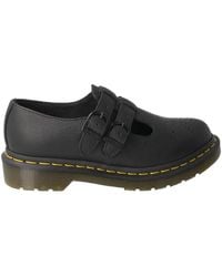 Dr. Martens - Schwarzer lederschuh mary jane mit luftgepolsterter sohle - Lyst