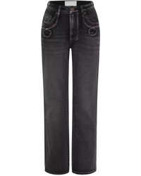 One Teaspoon - Schwarze high waist slim jeans - Lyst
