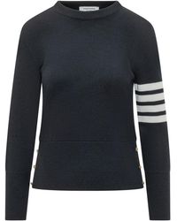 Thom Browne - Milano Stitch Classic 4-Bar Pullover - Lyst