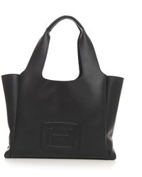 Hogan - Leder einkaufstasche mit abnehmbarer clutch - Lyst