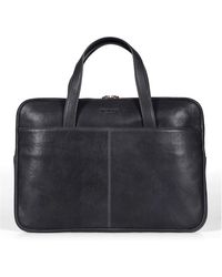 Howard London - Schwarze Laptop-Tasche Aus Leder - Lyst