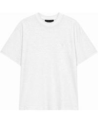 Anine Bing - Tops ,Wit ,Linnen Cade Tee - Lyst