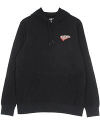 Element - Hoodies & Sweatvesten ,Zwart ,Katoen Zwarte Hoodie Met Verstelbare Trekkoord Capuchon - Lyst