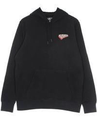 Element - Hoodies & Sweatvesten ,Zwart ,Katoen Zwarte Hoodie Met Verstelbare Trekkoord Capuchon - Lyst