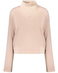 Guess - Hoodies & Sweatvesten ,Roze ,Sweatshirt Met Lange Mouwen - Lyst