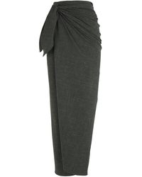 Cortana - Tijd, Groene Jacquard Overslagrok - Lyst