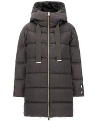 Herno - A-Shape Donsjas - Lyst