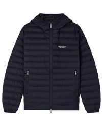 ARMANI EXCHANGE - Jassen ,Zwart ,Nylon Full Zip Donsjack Met Capuchon - Lyst