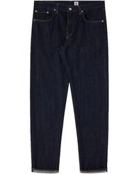 Edwin - Reguläre tapered blaue jeans - Lyst