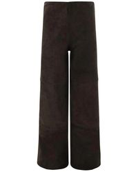 Arma - Lederhose mit weitem bein und wildleder - Lyst