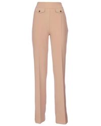 Nenette - Broeken ,Roze ,Polyester Pantalone A Zampa - Lyst