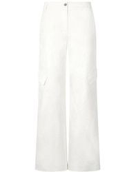 Roberto Cavalli - Weite Baumwollhose Mit Python-Print - Lyst