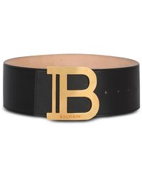 Balmain - Gürtel b-belt aus leder - Lyst