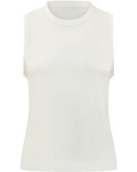 Ami Paris - Tops ,Wit ,Classic Fit Tanktop - Lyst