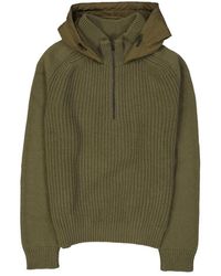 Herno - Gebreide Trui Met Lange Mouwen En Capuchon - Lyst