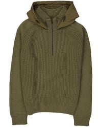 Herno - Gebreide Trui Met Lange Mouwen En Capuchon - Lyst