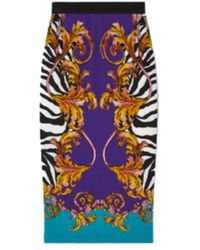 Versace Jeans Couture - Midi Skirts - Lyst