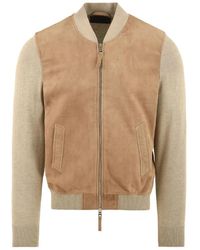 The Jack Leathers - Jassen ,Leer Albert Knit Jacket - Lyst