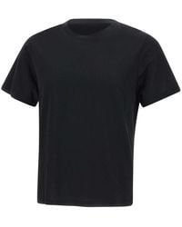 Kangra - Tops ,Zwart ,Katoen Cotton Modal T-Shirt Met Ronde Hals - Lyst