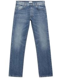 Versace - High Waist Rechte Jeans - Lyst
