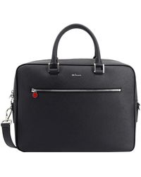 Kiton - Leder aktentasche mit logo - Lyst