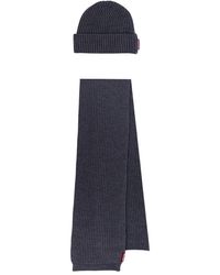 DSquared² - Accessoires ,Grijs ,Wol Grijze Wollen Sjaal En Hoed Set - Lyst