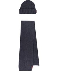 DSquared² - Geripptes wollschal und hut set - Lyst