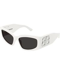Balenciaga - Weiß graue sonnenbrille bb0321s 005 - Lyst
