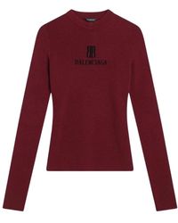 Balenciaga - Bb Monogram Knit Top - Lyst