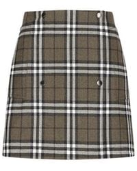 Burberry - Short Skirts - Lyst