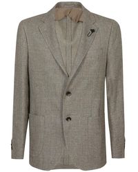 Lardini - Jassen ,Groen ,Wol Speciale Single-Breasted Blazer - Lyst